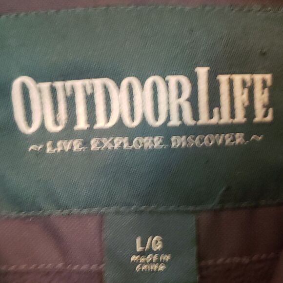 Men’s Outdoor Life Insulated Hooded Jacket – Red/Black, Size L, Winter Essential - Picture 2 of 7